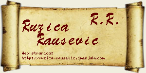 Ružica Raušević vizit kartica